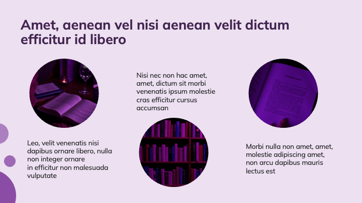 Bold Circle Violet slide 5